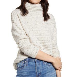 Madewell Belmont Donegal Mock Neck Sweater